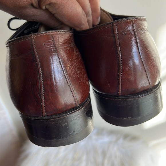Crown Imperial brown leather shoes 9D main image 9